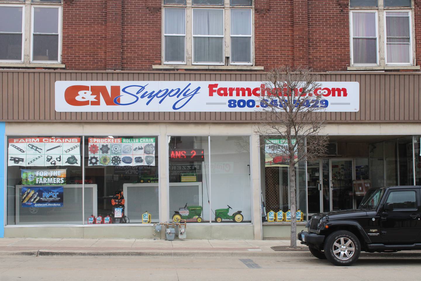 Storefront of C&N Supply at 105 S. Peoria Ave., in Dixon on March 22, 2023.