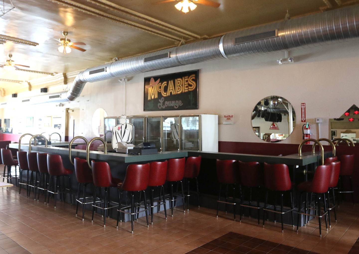 One of the bars on the first floor of McCabe's Lounge, 323 E. Lincoln Highway in DeKalb, is seen in September 2018.