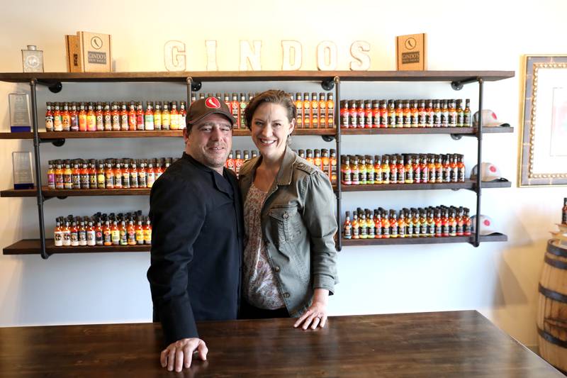 Chris and Mary Ginder, owners of Gindo’s Spice of Life in St. Charles, each won awards recently from the Small Business Association.