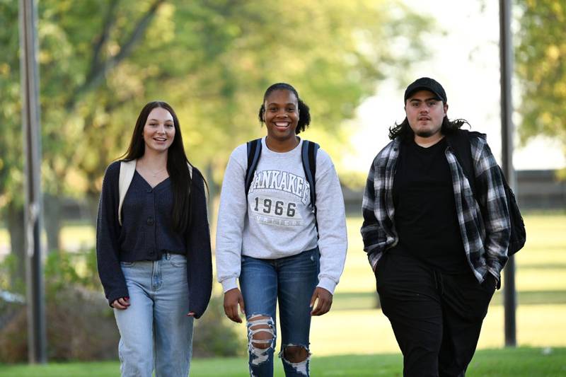 KCC students (L-R) Abby Altmyer, Mya Eason, and Logan Kelly.