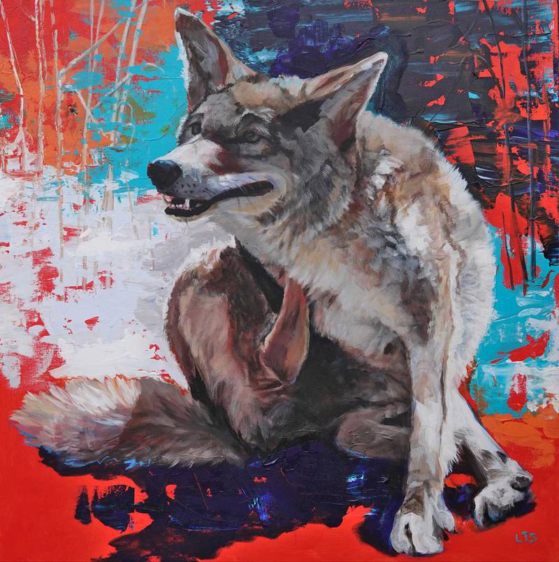 Scratch That!” by Lindsay Sandbothe is one of the paintings that will be displayed during the ‘Into the Wild’ exhibit at Hidden Oaks Nature Center in Bolingbrook. The free exhibit showcases nature-themed art by local artists from the Nature Artists' Guild of the Morton Arboretum.