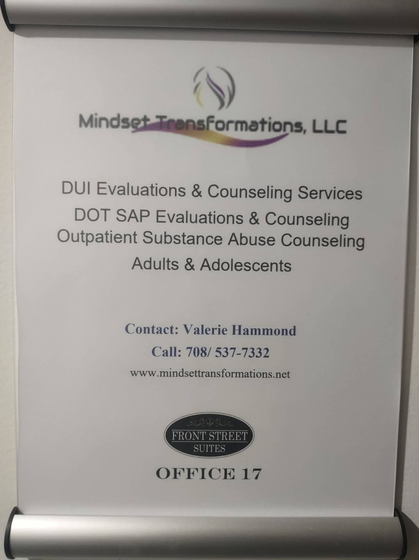 Mindset Transformations is licensed by the state of Illinois to offer outpatient substance abuse treatment, DUI evaluations and DOT SAP evaluations. Mindset Transformations offers a holistic approach to treatment, using Western and Eastern practices.