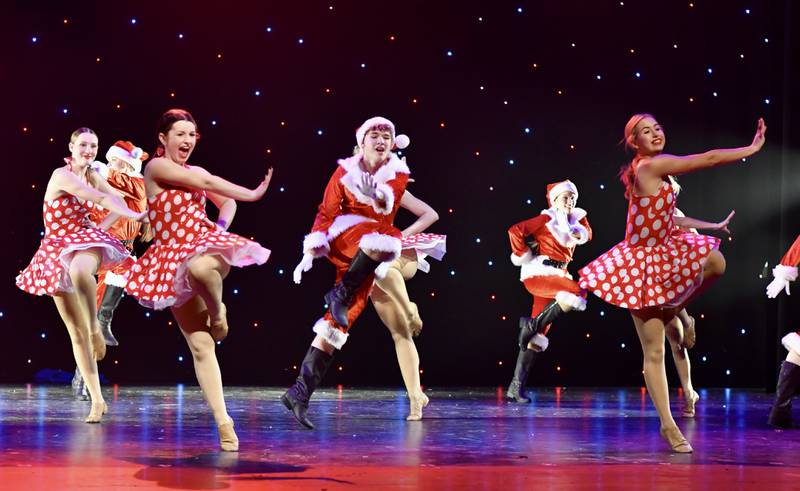 On Broadway Dancers rehearse for next weekend's show.
