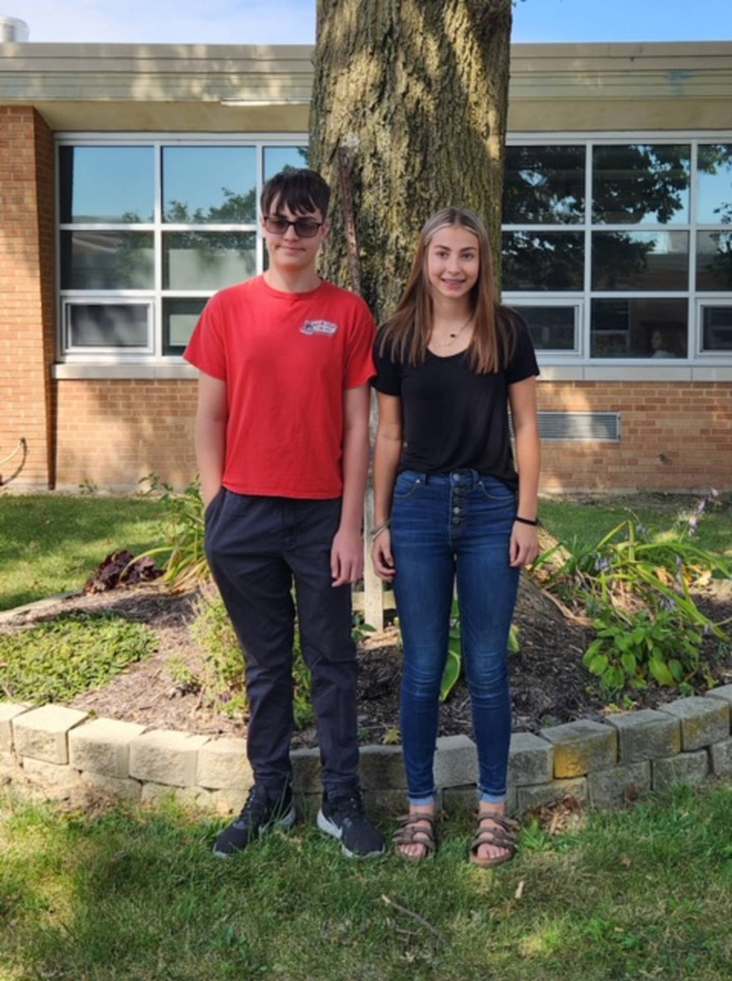 Woodland freshman attendants are Mason McCoy and Bella Boldt.