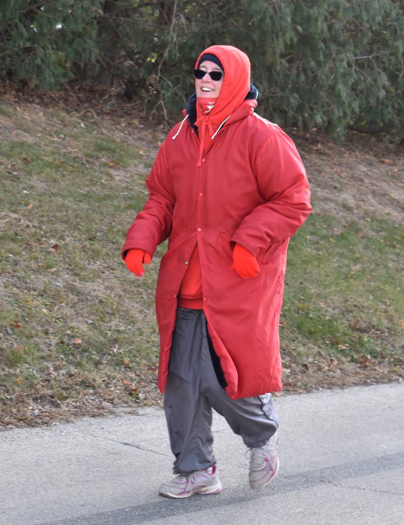 This runner was all bundled up for Morrison's Turkey Trot on Saturday, Nov. 30, 2024.