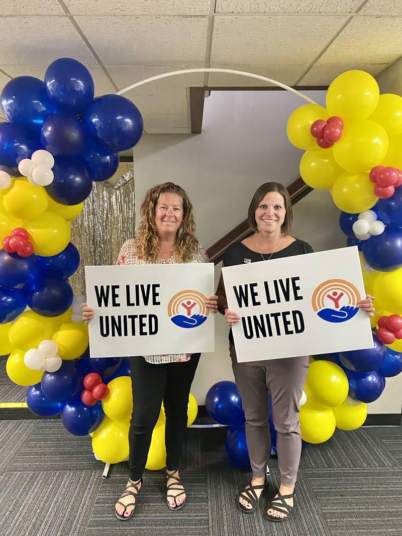 Volunteers Jennifer Lang and Darla Foulker are leading the United Way of Lee County's annual Giving Campaign.