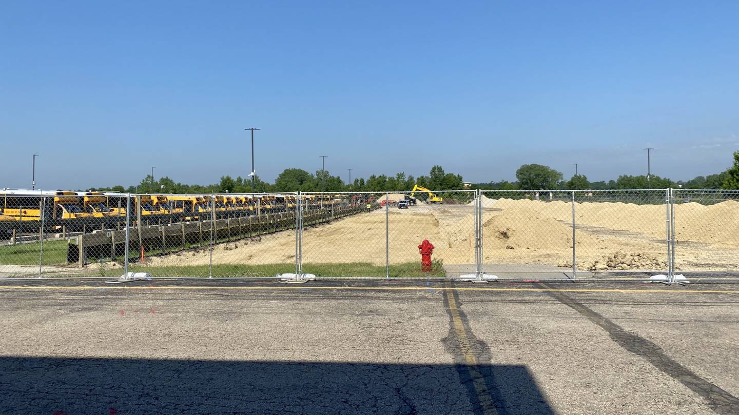 St. Charles School District 303 is resurfacing the school bus parking lot at Peck Road this summer.