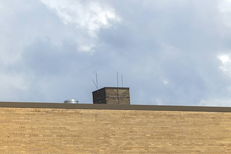 An antenna on the roof of Morrison High School will help students track data for NASA.