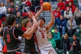 Photos: L-P beats Hall 57-34 in boys basketball