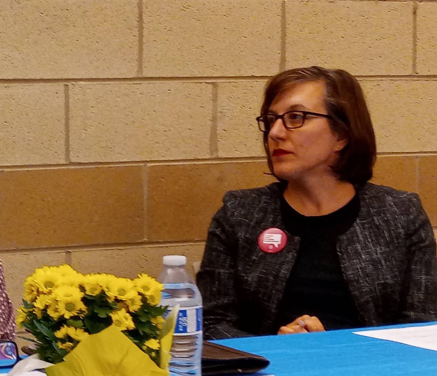 Rianne Hawkins, director of Advocacy and Campaigns for Illinois Planned Parenthood discusses the challenges of providing abortion services to women coming to Illinois from states where abortions are banned or restricted. Hawkins participated in a forum on abortion rights in Illinois Thursday night at a forum hosted by Kane County Democratic Women.