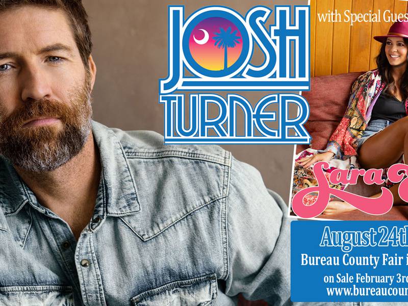 Josh Turner, Sara Evans to headline Bureau County Fair’s annual concert