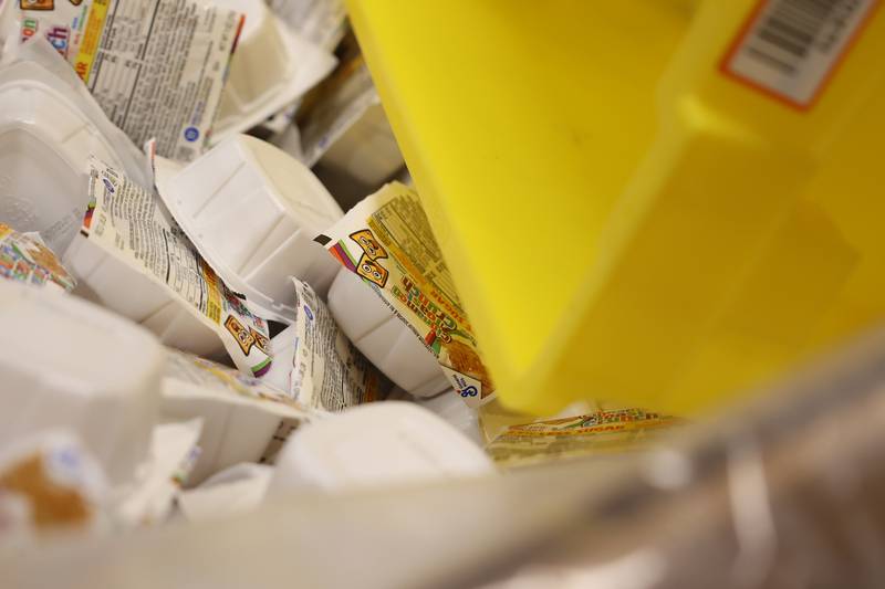 South Suburban Center Food Bank prepared 5,400 cereal boxes to give out to families in need on Tuesday, June 13, 2023 in Joliet.