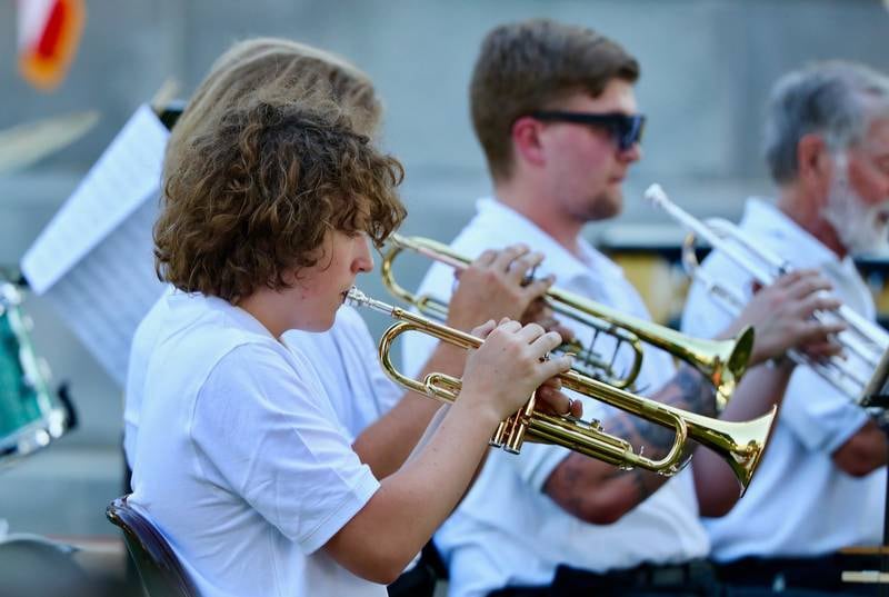 Princeton's Community Band performed Sunday at Soldiers and Sailors Park in Princeton.