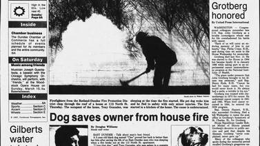 Historical covers for March 6: Dog saves owner from house fire