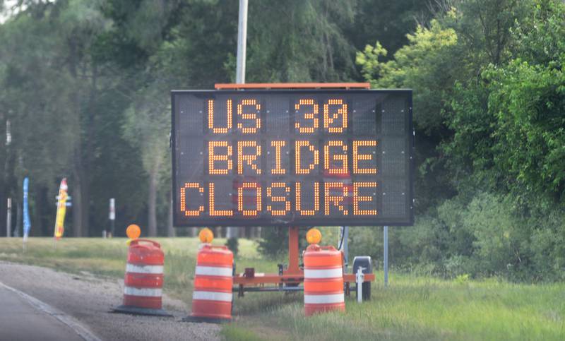 The US 30 bridge across the Mississippi River will be closed this week for maintenance work. Signs along Route 84 near Fulton have been installed to announce the work that was slated to start Monday, June 24, 2024.