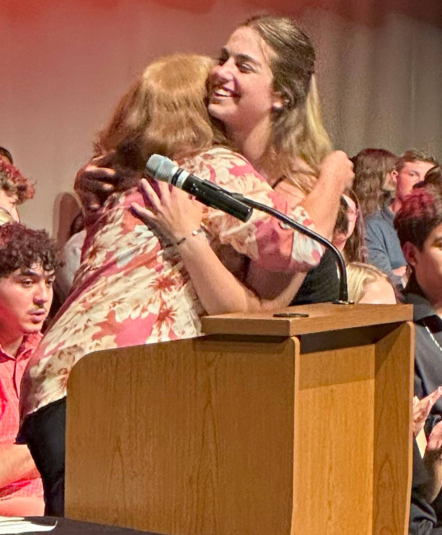 DeKalb High School graduate Joscelyn Dieckman receiving the 2024 YEP Changemakers Scholarship
