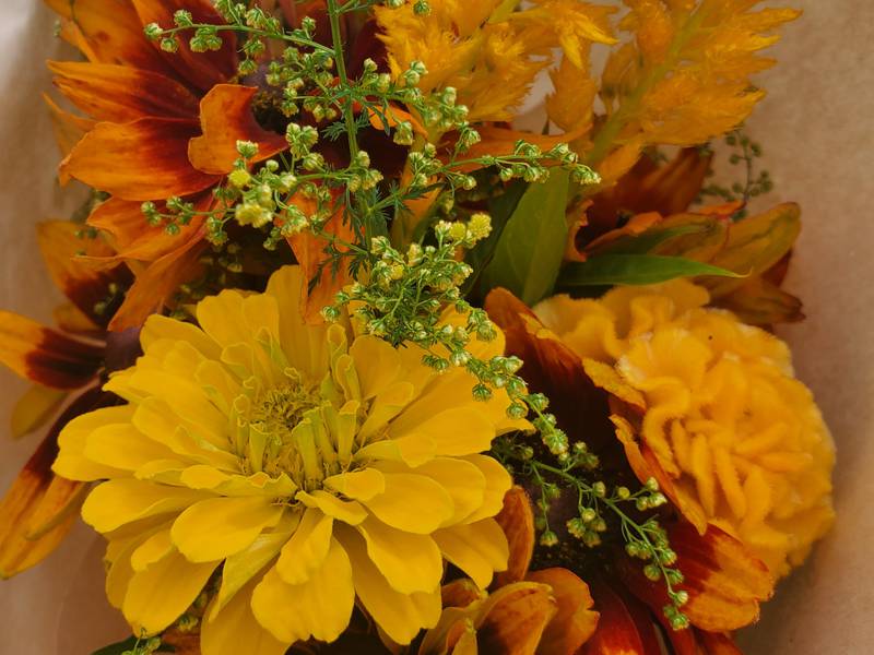 Fresh flower and produce vendors were also available.