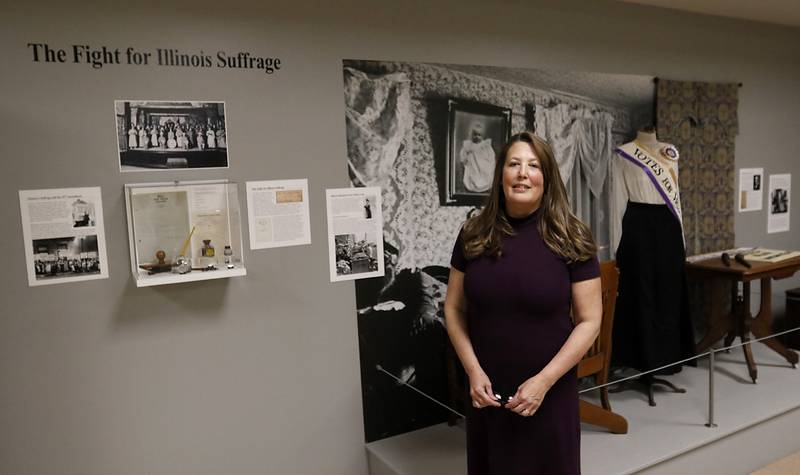 Jolie Diepenhorst who is new director at the McHenry County Historical Society and Museum, inside museum on Friday, Nov. 22, 2024, in Union.