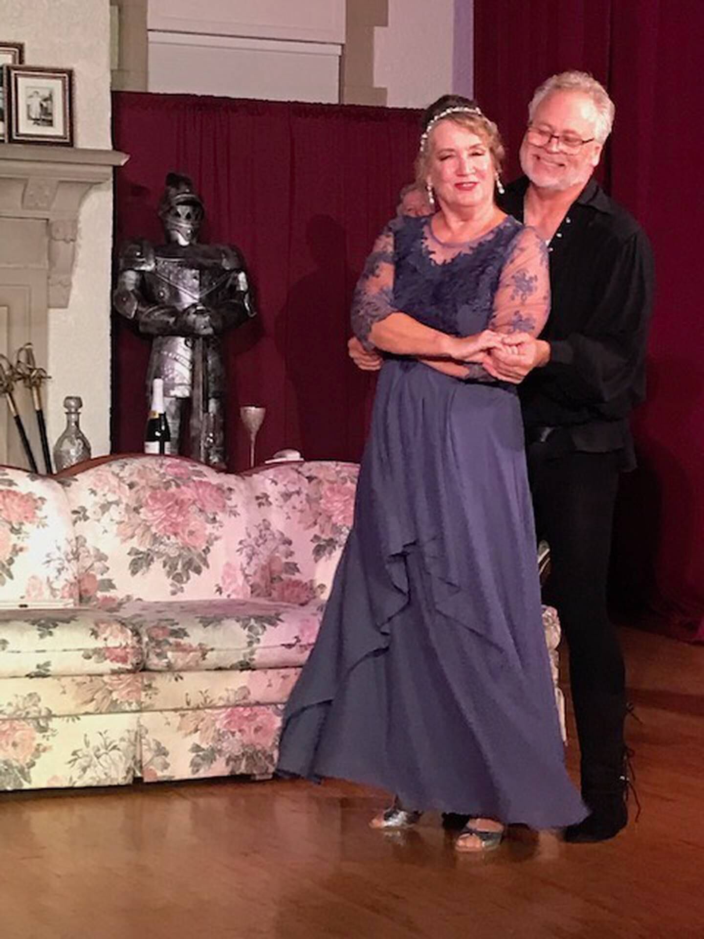 Alison Thomas Hage (Lillian Troy), David Gasior (John Barrymore) in "I Hate Hamlet."