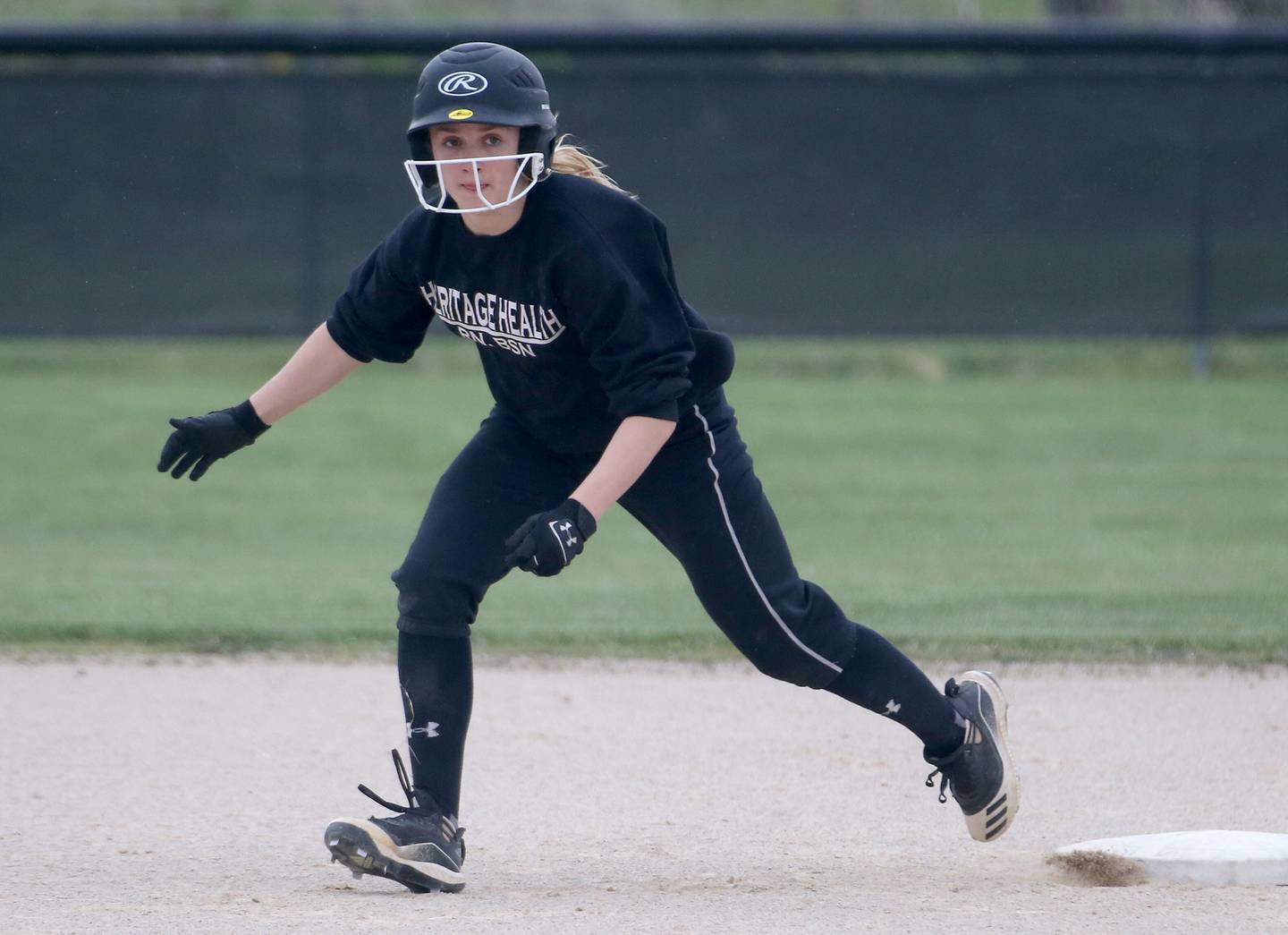 Flanagan-Cornell/Woodland's Emma Highland rounds second base while playing Putnam County on Tuesday, May 2, 2023 at Woodland High School.
