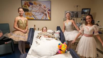 Fox Valley Ballet’s ‘Nutcracker’ characters bring cheer to children at hospital