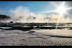 Officials monitor conditions as thick ice in Illinois, Kankakee rivers begins melting