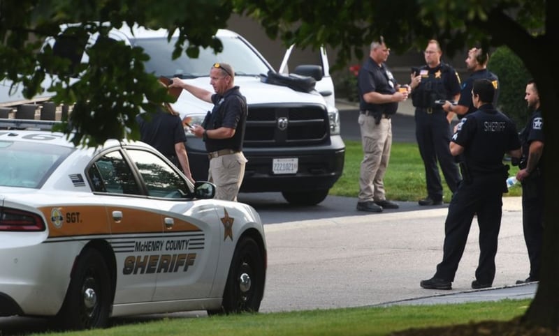 McHenry County sheriff's officce investigate a shooting Wednesday morning near Crystal Lake on the 5800 block of Wild Plum Road.