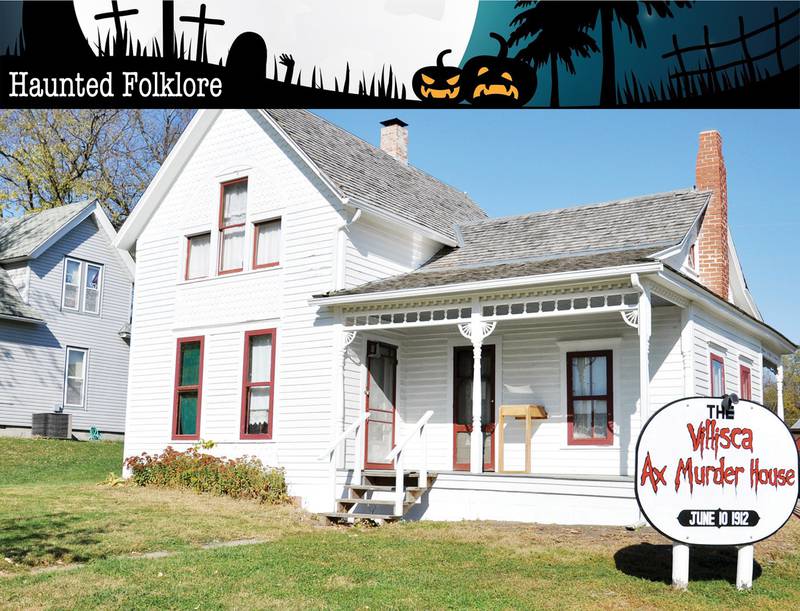 This is the infamous murder house located in Villisca.  Eight people (six children and two adults) were murdered in this house in 1912 and the killer has never been identified.