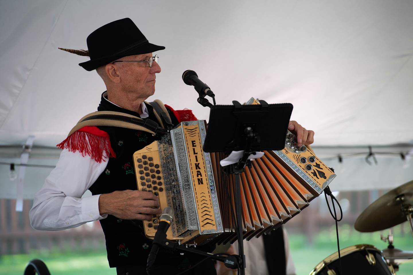 Ray Koncar performs during the Slovenian Grape Harvest Festival  Sunday,Oct. 2, 2022 at Rivals Park Picnic grounds in Joliet