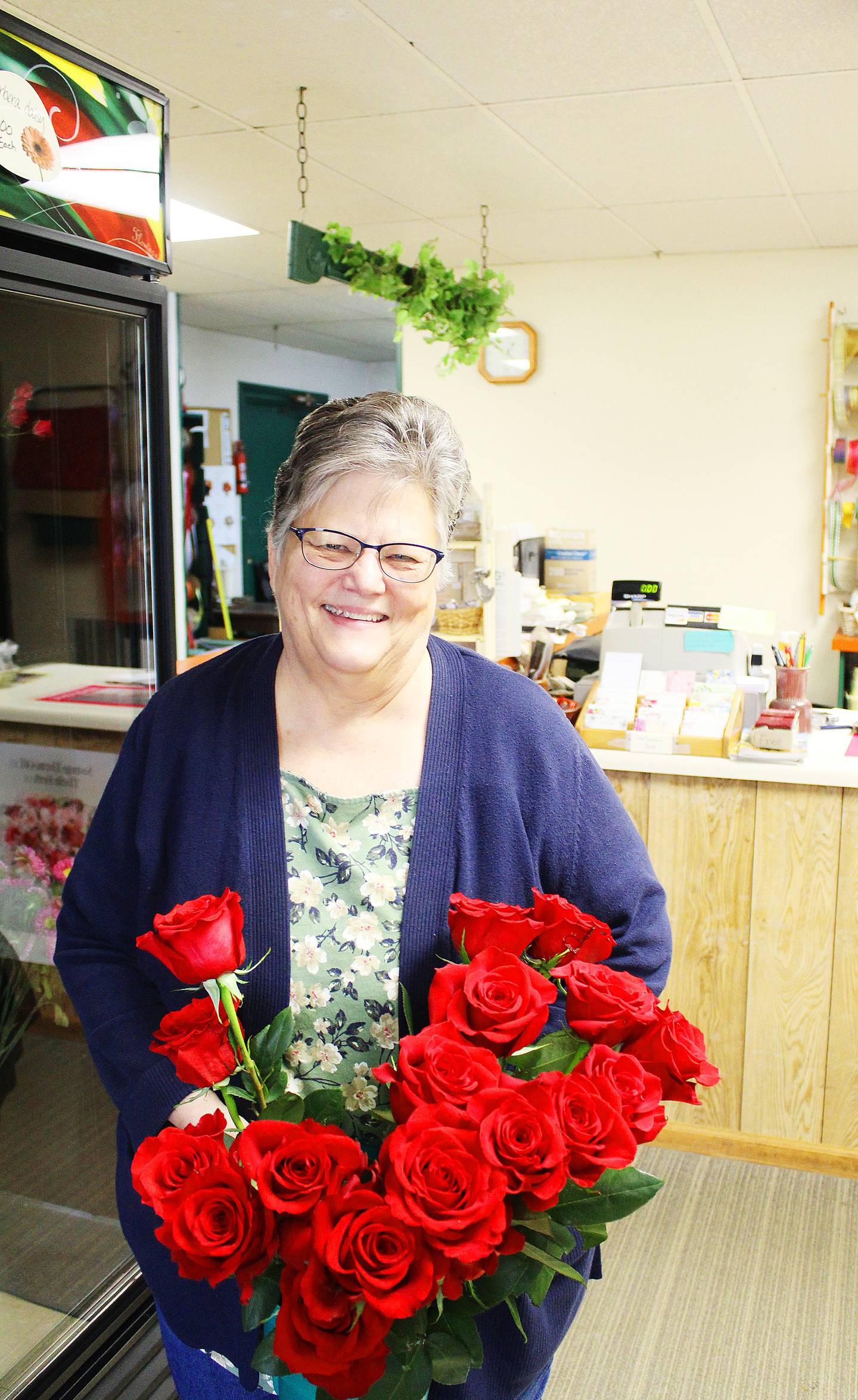 Rosemary Flikkema owns The Special Touch, selling floral arrangements and gifts from her Lanark store.