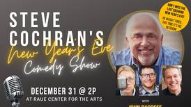 Steve Cochran to perform final New Year’s Eve comedy show at Raue Center