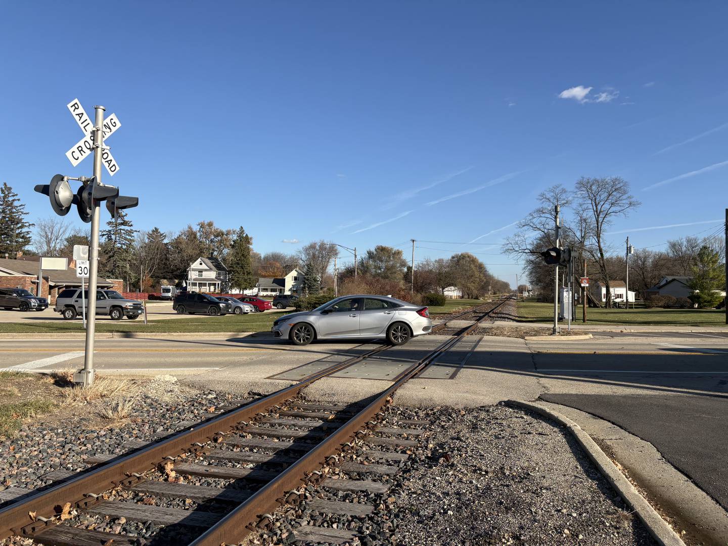 Train tracks pictured in Union Nov. 15, 2025.