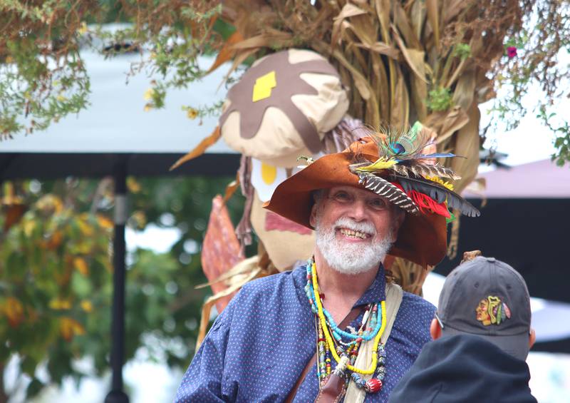 Steven McPhail of Upland, Indiana portrays Johnny Appleseed during the Johnny Appleseed Festival in downtown Crystal Lake on Saturday Sept. 28, 2024, in Crystal Lake.