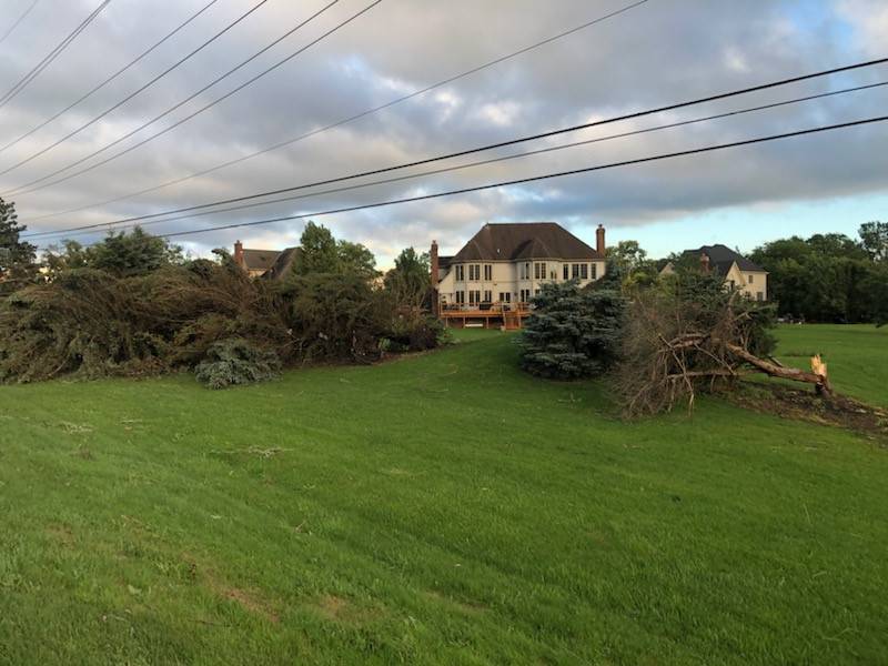 Aftermath of severe weather that rolled through northern Kane County on Wednesday, July 12, 2023.