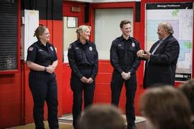 Marengo firefighters honored for saving man; he surprises them with $10K donation