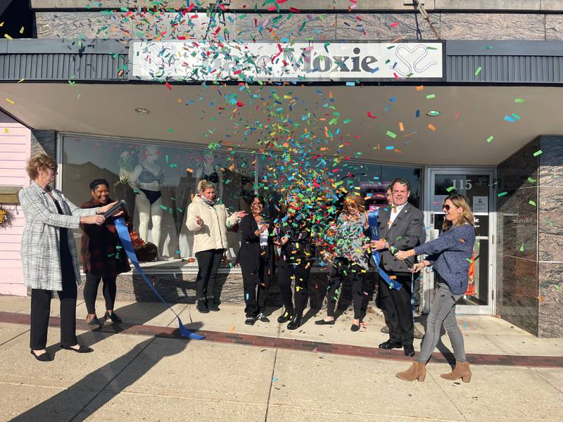 Bare Moxie celebrated the five-year anniversary of its location at 115 W. State Street in Geneva on November 11, 2022 alongside the Geneva Chamber of Commerce.