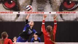 Photos: Hinckley-Big Rock volleyball travels to Indian Creek for conference matchup