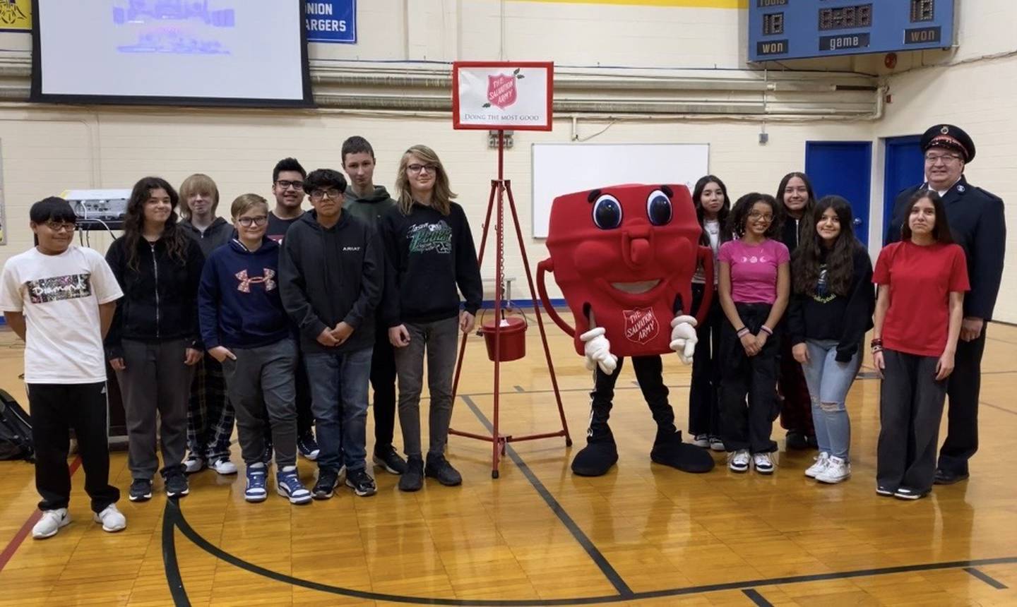 Students from Rockdale School District 84 National Junior Honor Society plan to host a Salvation Army Red Kettle drive from Dec. 4-8.