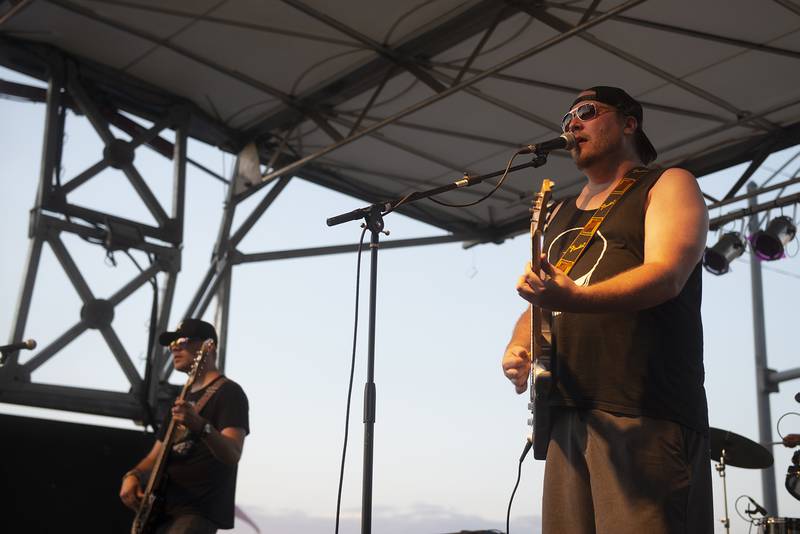 "Sublime" tribute band "Secondhand Smoke" jams Saturday, July 2, 2022 on the G&M Stella main stage at Dixon’s Petunia Fest.
