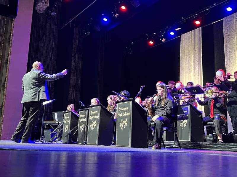 Music programs at DeKalb High School, Sycamore High School and Northern Illinois University’s Jazz Orchestra each received $1,000, according to a news release from the theater. (Photo provided by Egyptian Theatre)