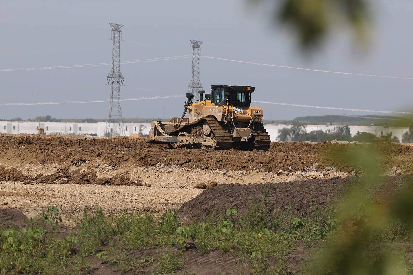 Construction crews begin to clear land at the site of the new NorthPoint Compass Business Park along Route 53. Thursday, Sept. 1, 2022, in Joliet.