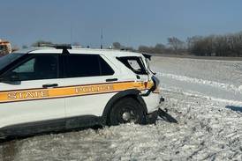 ISP squad damaged in Whiteside County collision, one of 4 trooper crashes in one day