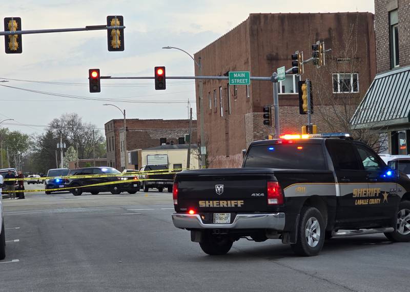 Police are investigating a shooting Sunday, April 20, 2025, that occurred at Sterling and Main streets in Streator.