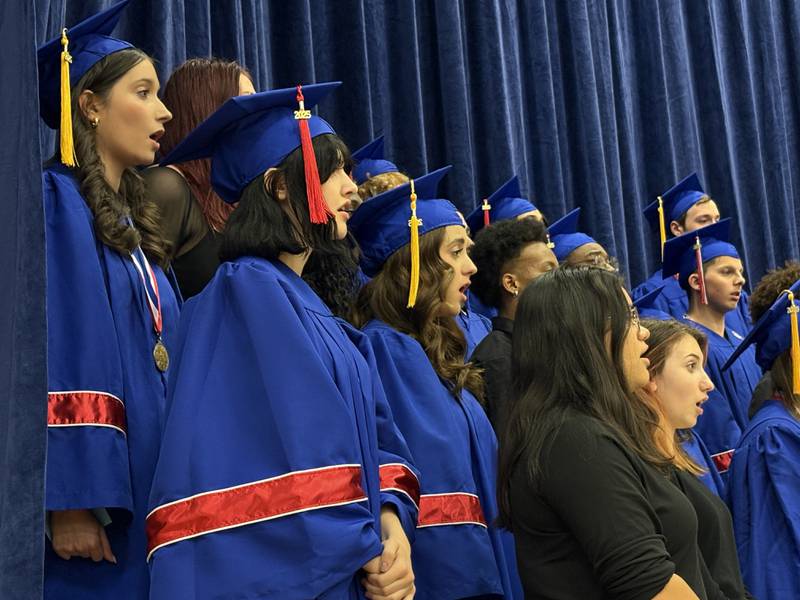 Glenbard South High School held its graduation ceremony on Thursday, May 22, 2025 at the school in Glen Ellyn.