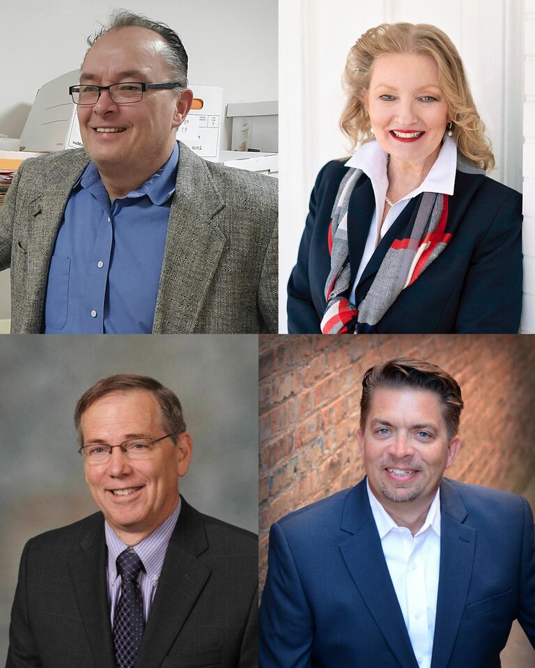 The race to represent District 4 on the McHenry County Board includes, clockwise starting at the top left, 
Paul Barthel, Suzanne Delaney, Joseph Gottemoller and Mike Shorten, all vying in the Republican primary this June for the two spots on the November ballot.