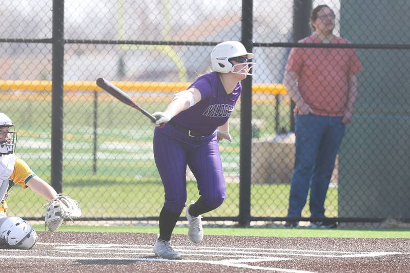 Wilmington’s Taylor Stefancic connects against Coal City on Monday, March 30, 2026 in Coal City.