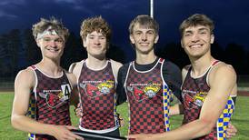 Forreston-Polo boys track sets 4x400 relay record, takes second at Class 1A Oregon Sectional