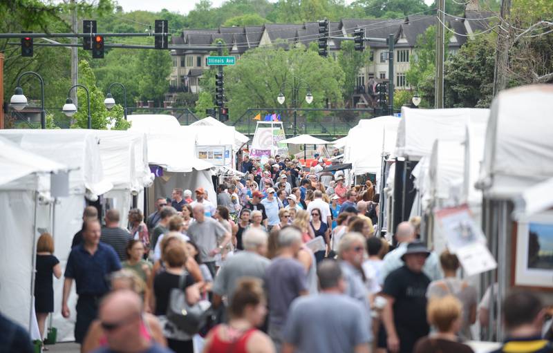 The St. Charles Fine Art Show will return on Memorial Day weekend for its 24th year along Riverside Avenue and Main Street (Route 64) in downtown St. Charles.