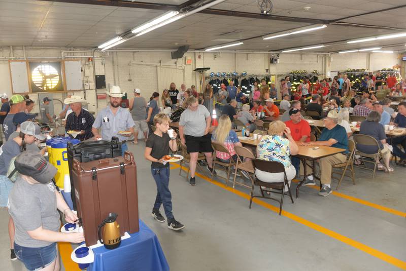 The Mt. Morris Fire Station was packed Tuesday morning for the department's annual Pancake and Sausage Breakfast held during Let Freedom Ring.