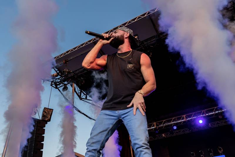 Dylan Scott performs at Busey Bank Field at Joliet Memorial Stadium during Taste of Joliet on June 21, 2025.